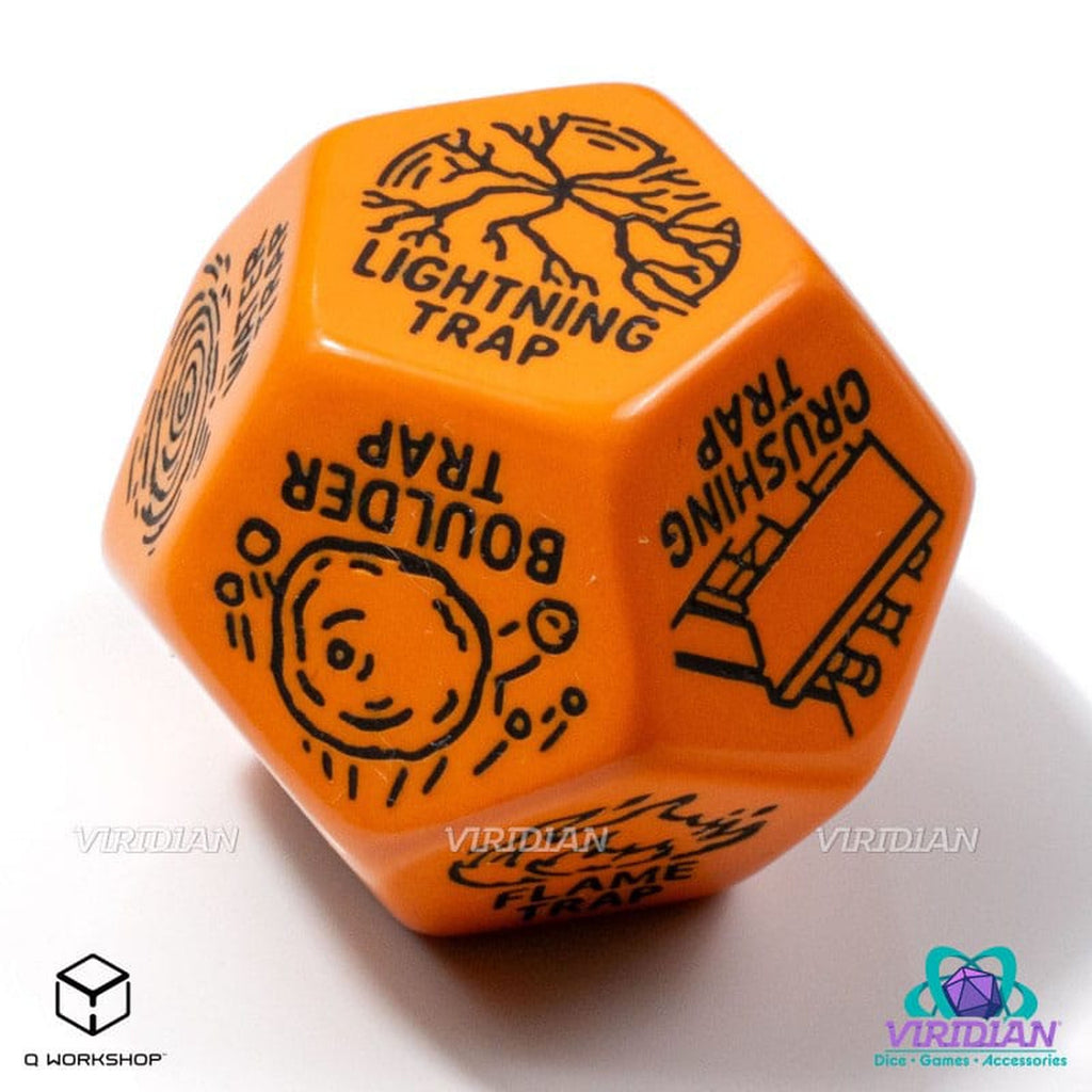 Product image Viridian Dice Jumbo Trap Generator Die D12 Orange