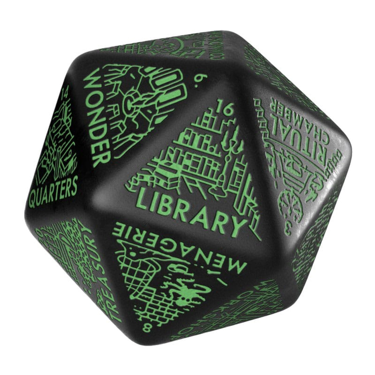 Product image Viridian Dice Jumbo Dungeon Room Generator D20