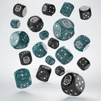 Product image Crosshairs Compact D6 Dice Set Stormy & Black (20)
