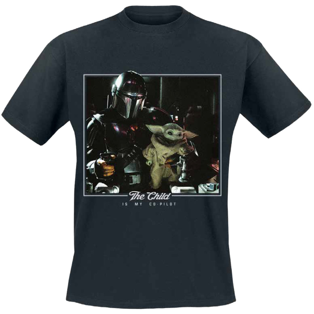 Product image The Child is My Co-Pilot T-Shirt Black - Star Wars The Mandalorian