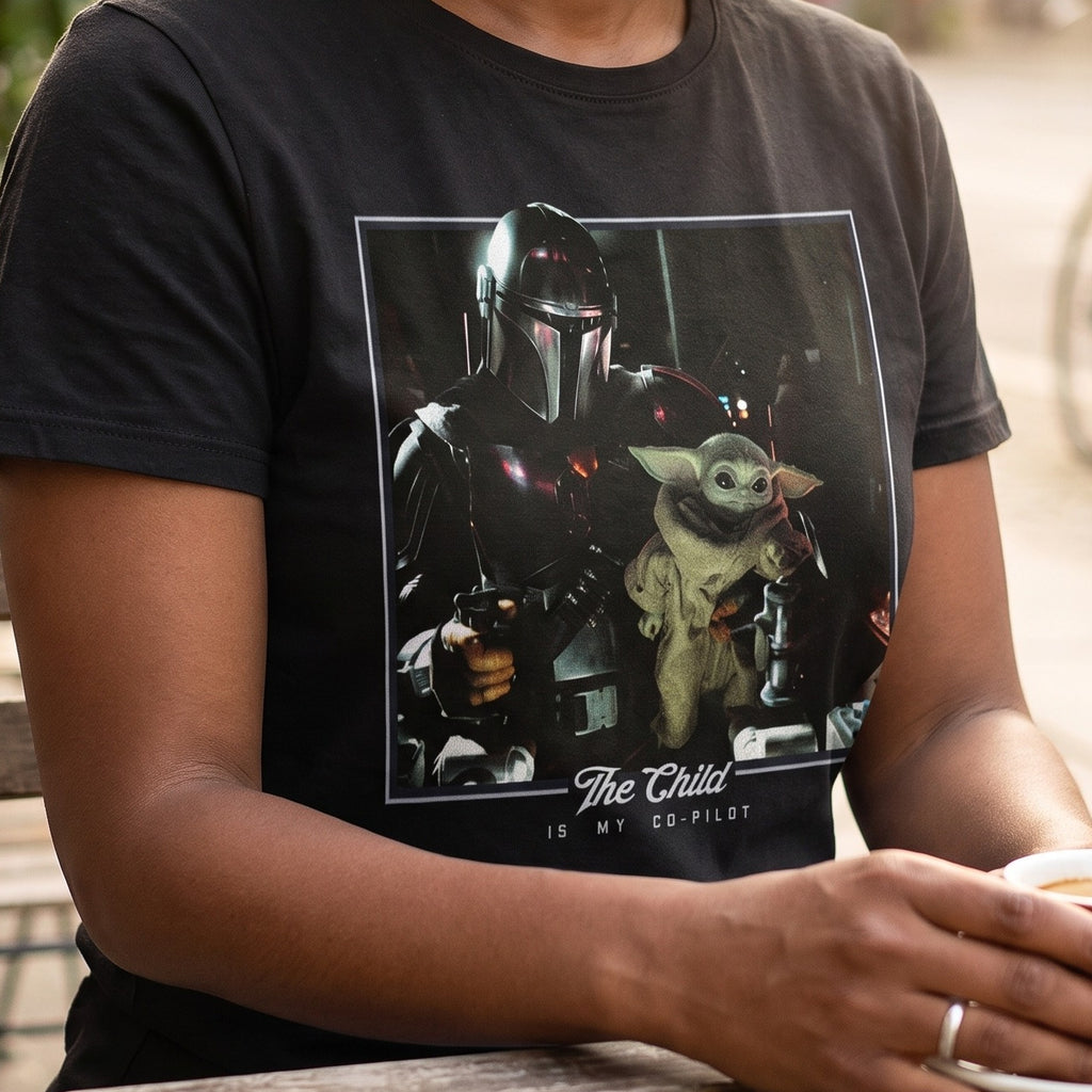 Product image The Child is My Co-Pilot T-Shirt Black - Star Wars The Mandalorian