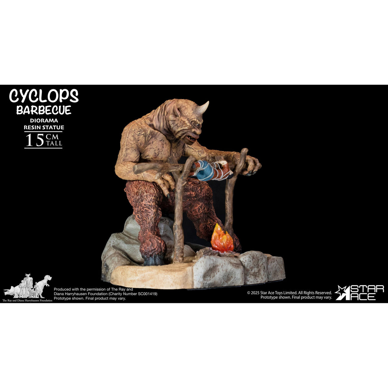 Product image Ray Harryhausen Diorama 1/8 Cyclops Barbecue Scene 17 cm
