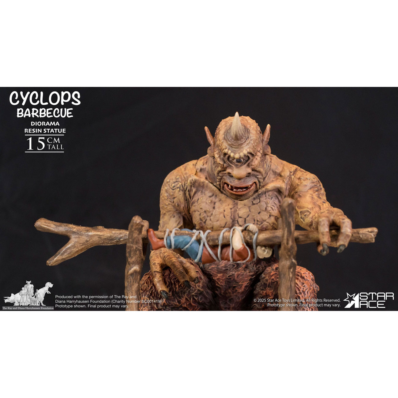 Product image Ray Harryhausen Diorama 1/8 Cyclops Barbecue Scene 17 cm