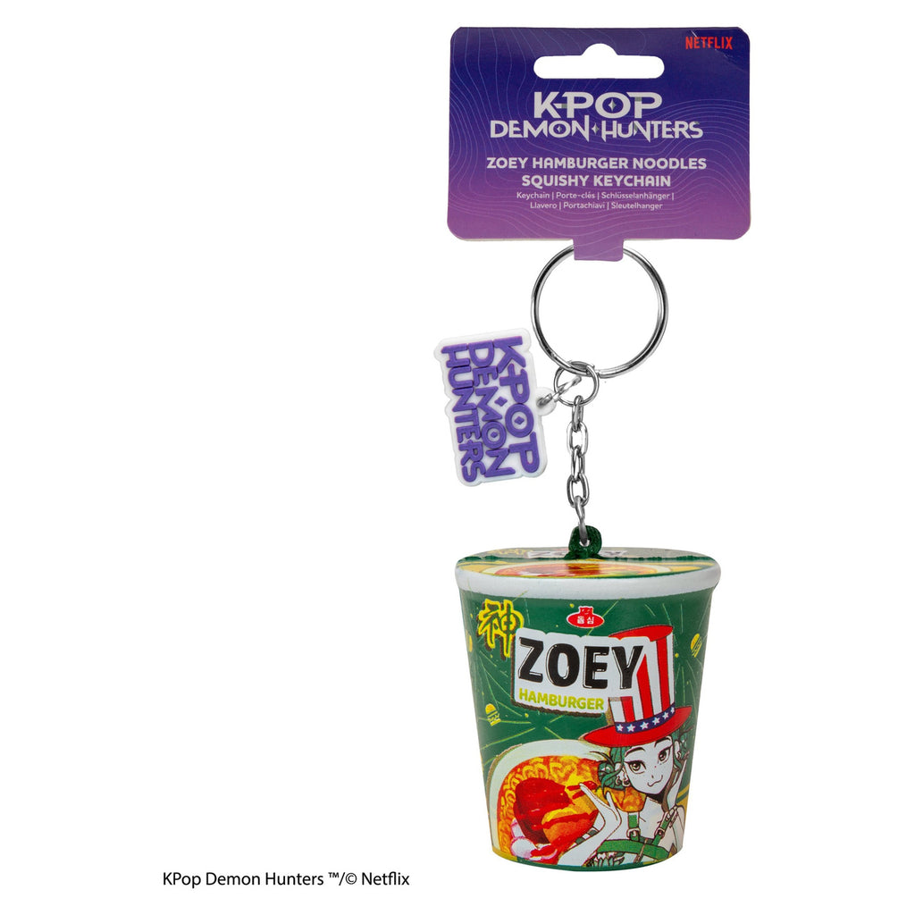 Product image KPop Demon Hunters Squishy Keychain Zoey Hamburger