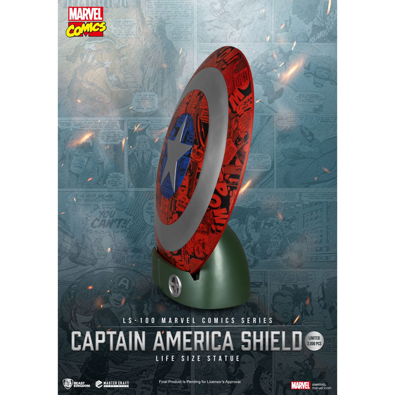 Product image Marvel Comics PVC Captain America Shield Life Size Statue