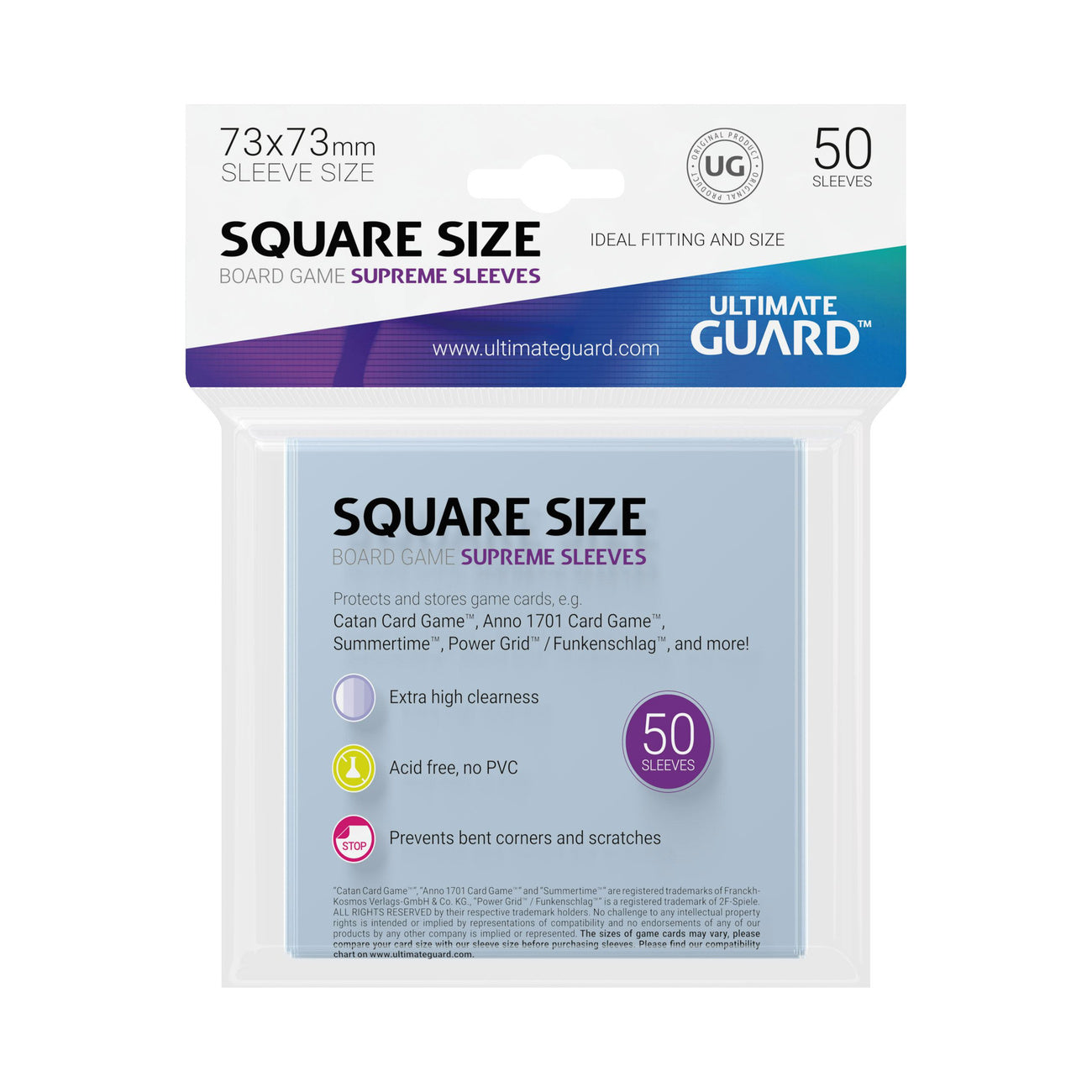Product image Ultimate Guard Supreme Sleeves for Board Game Cards