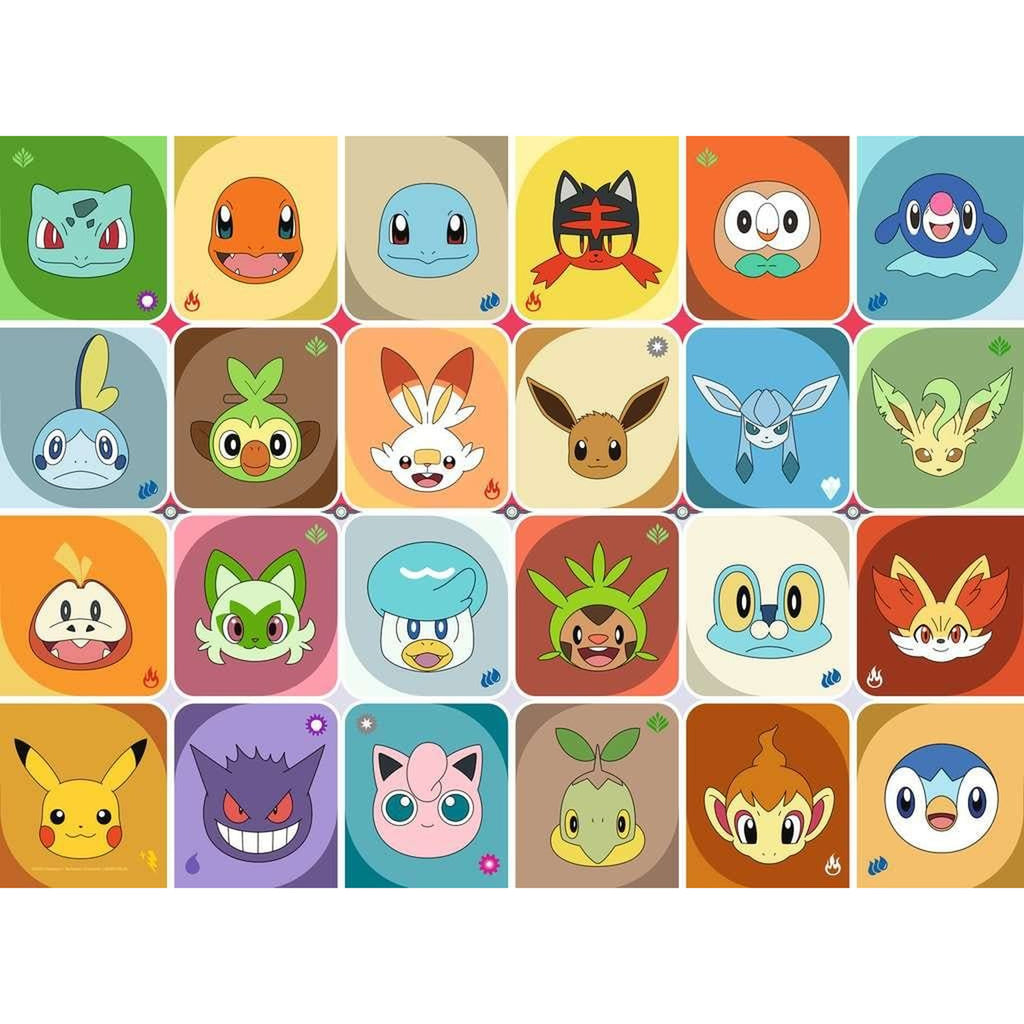 Product image Pokémon Kids Puzzle Pokémon Faces (100 Pieces XXL)