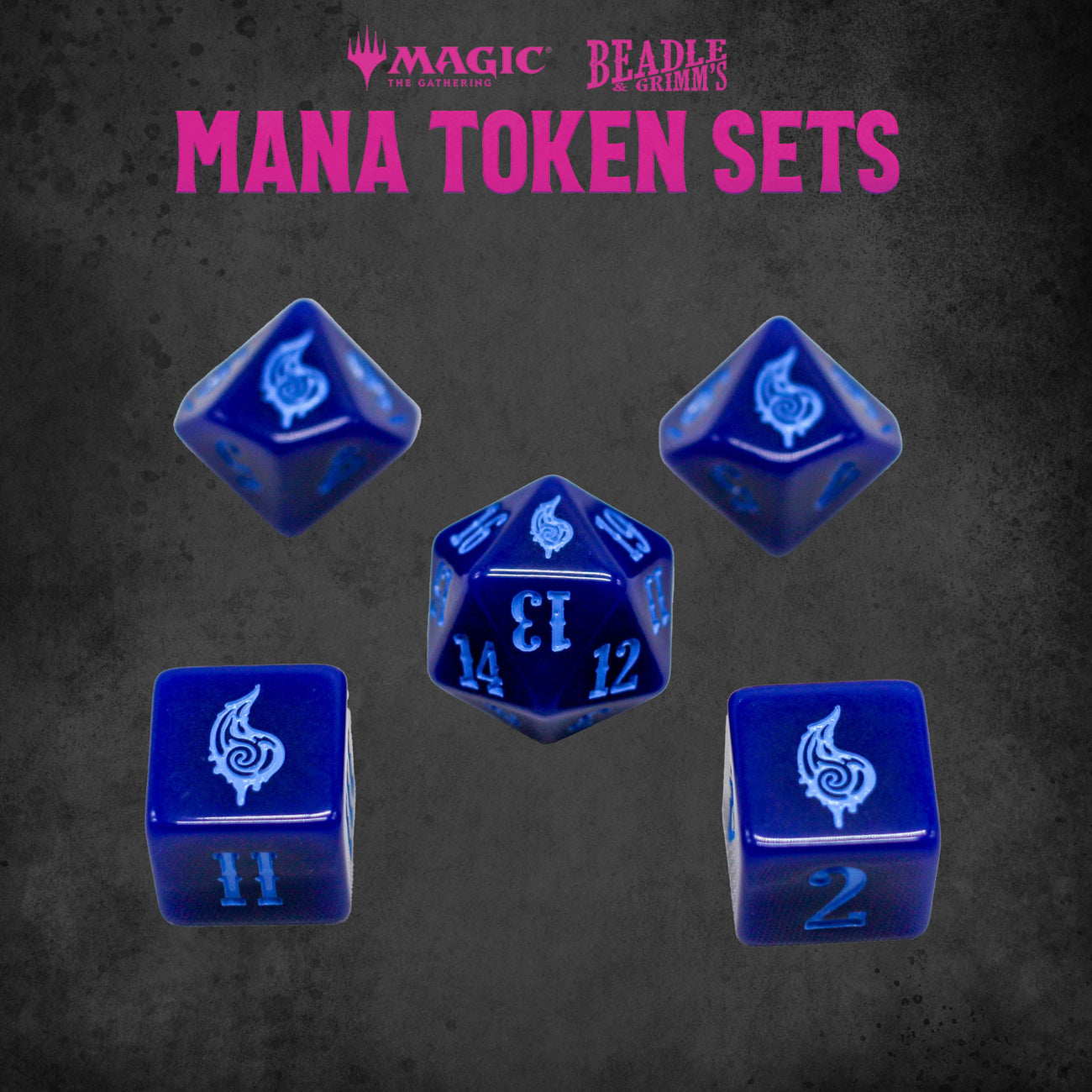 Product image Magic: The Gathering Dice and Token Pack Blue Mana