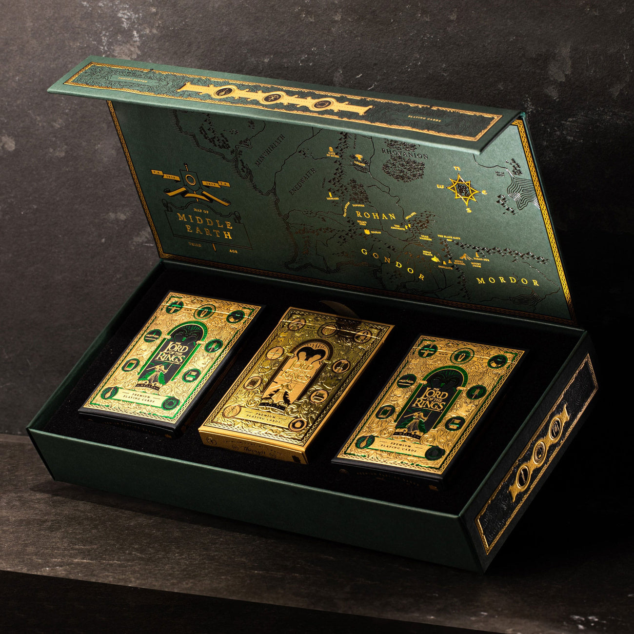 Product image The Lord of the Rings Premium Playing Cards Box Set (4 Decks)