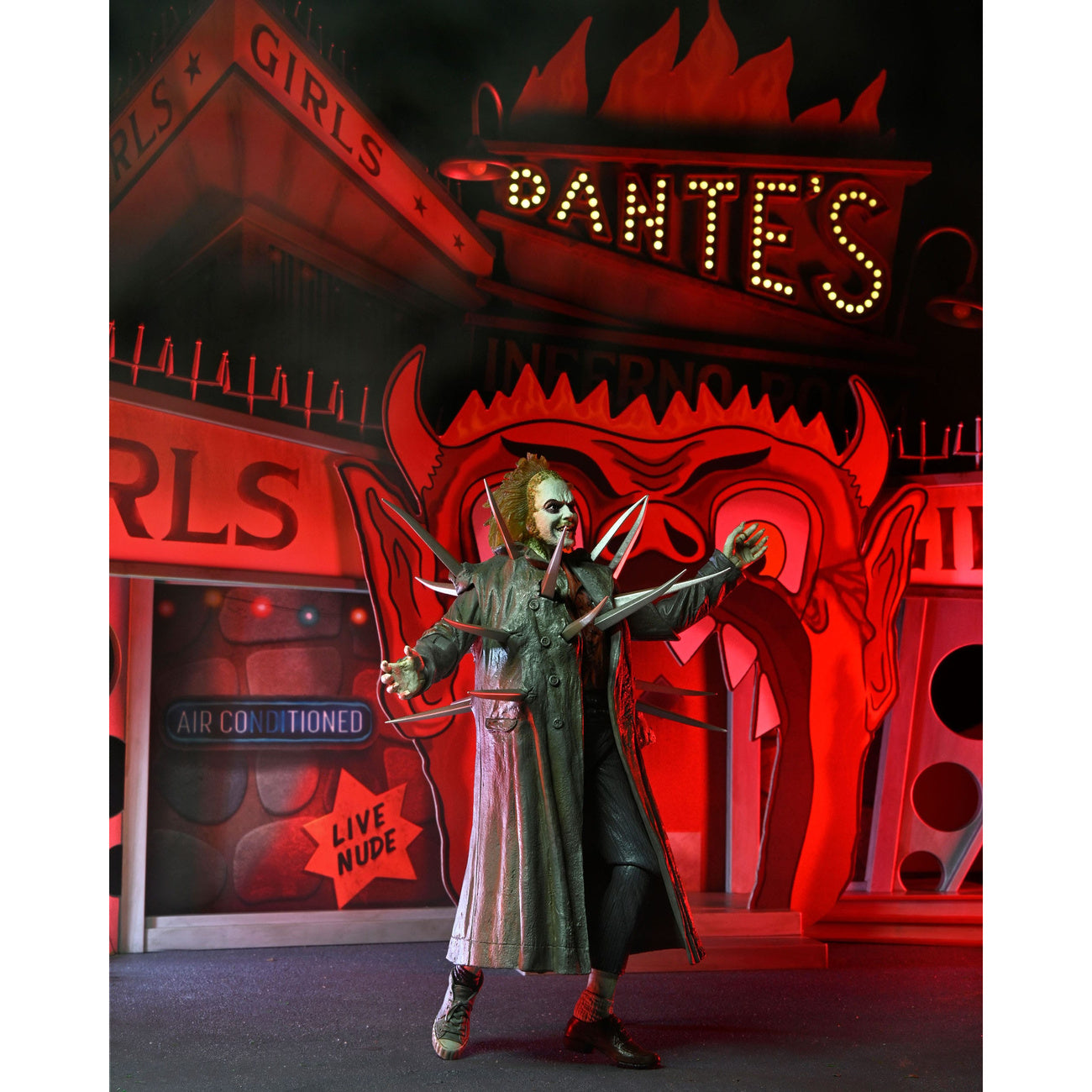 Product image Beetlejuice (1988) Diorama Trenchcoat with Spikes Inferno
