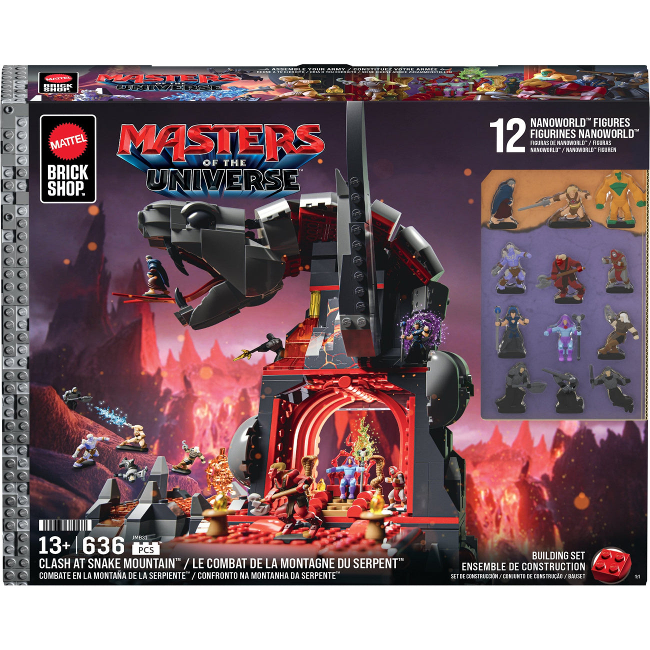 Product image Masters of the Universe Mattel Brick Shop Building Set Snake Mountain