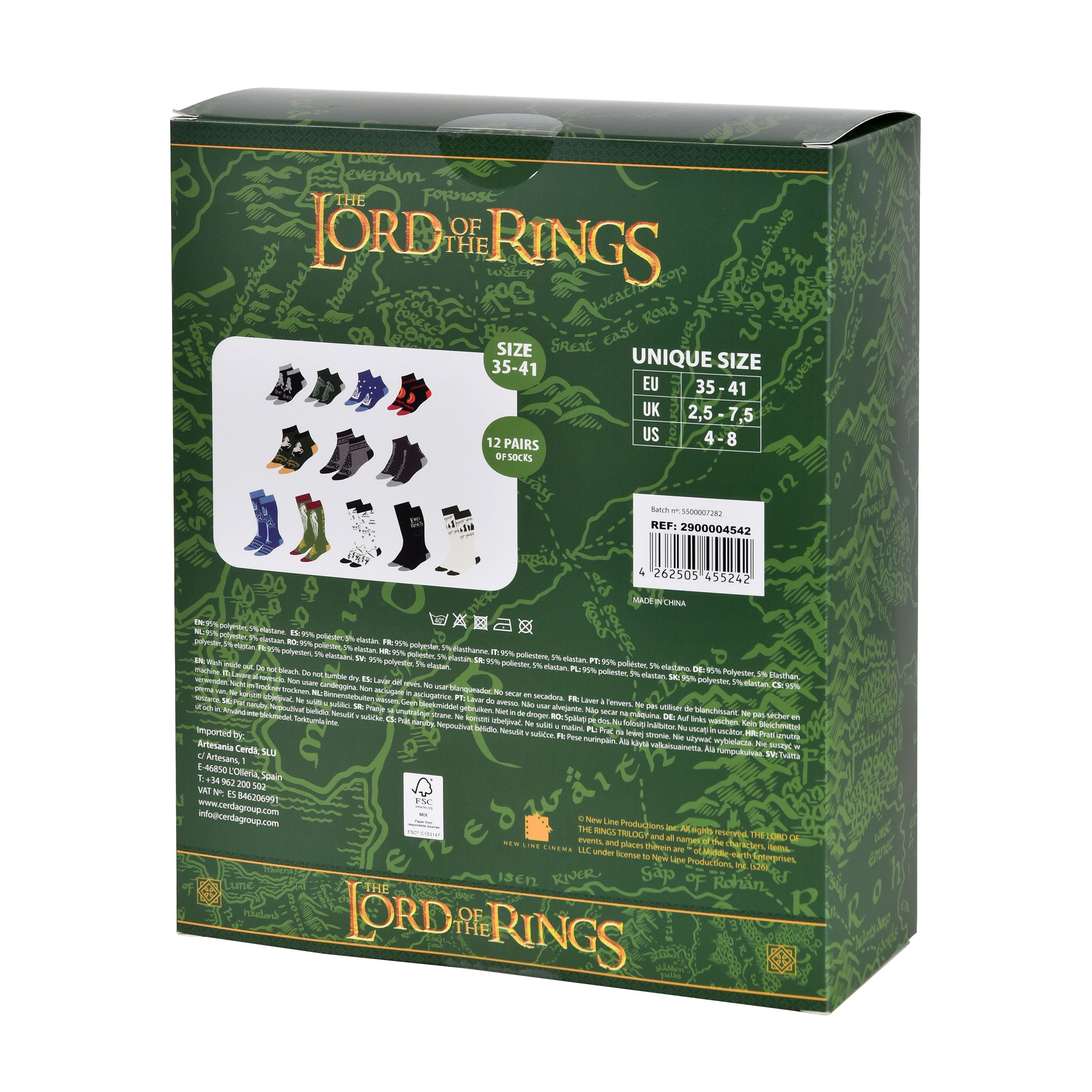 Product image The Lord of the Rings - Middle-earth Socks Advent Calendar