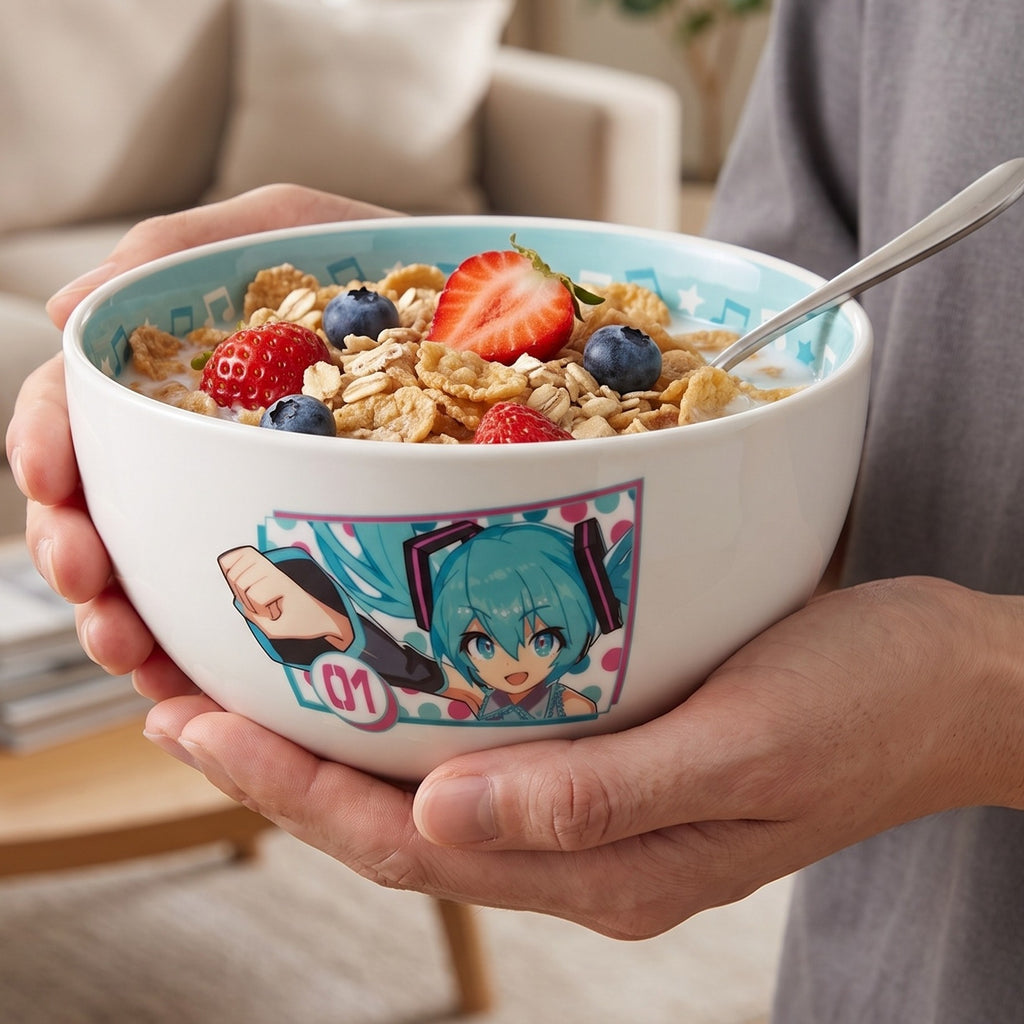 Product image Hatsune Miku - Treble Clef Cereal Bowl