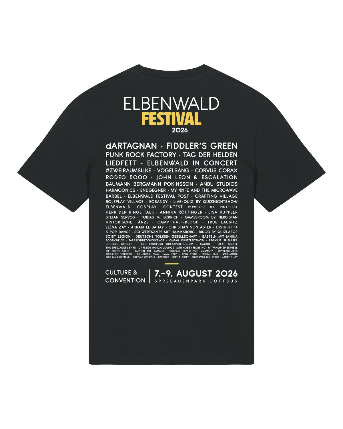 Product image Elbenwald Festival 2026 - Ghost Line Up T-Shirt