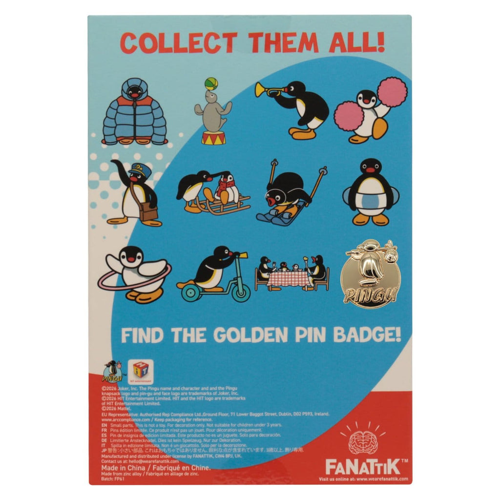 Product image Pingu - Mystery Enamel Pin 12-Piece Display