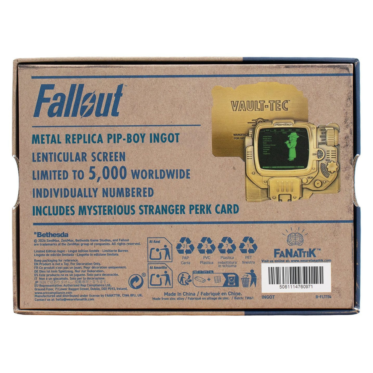 Product image Fallout - Pip-Boy Lenticular Bar Collectible Replica Limited Edition