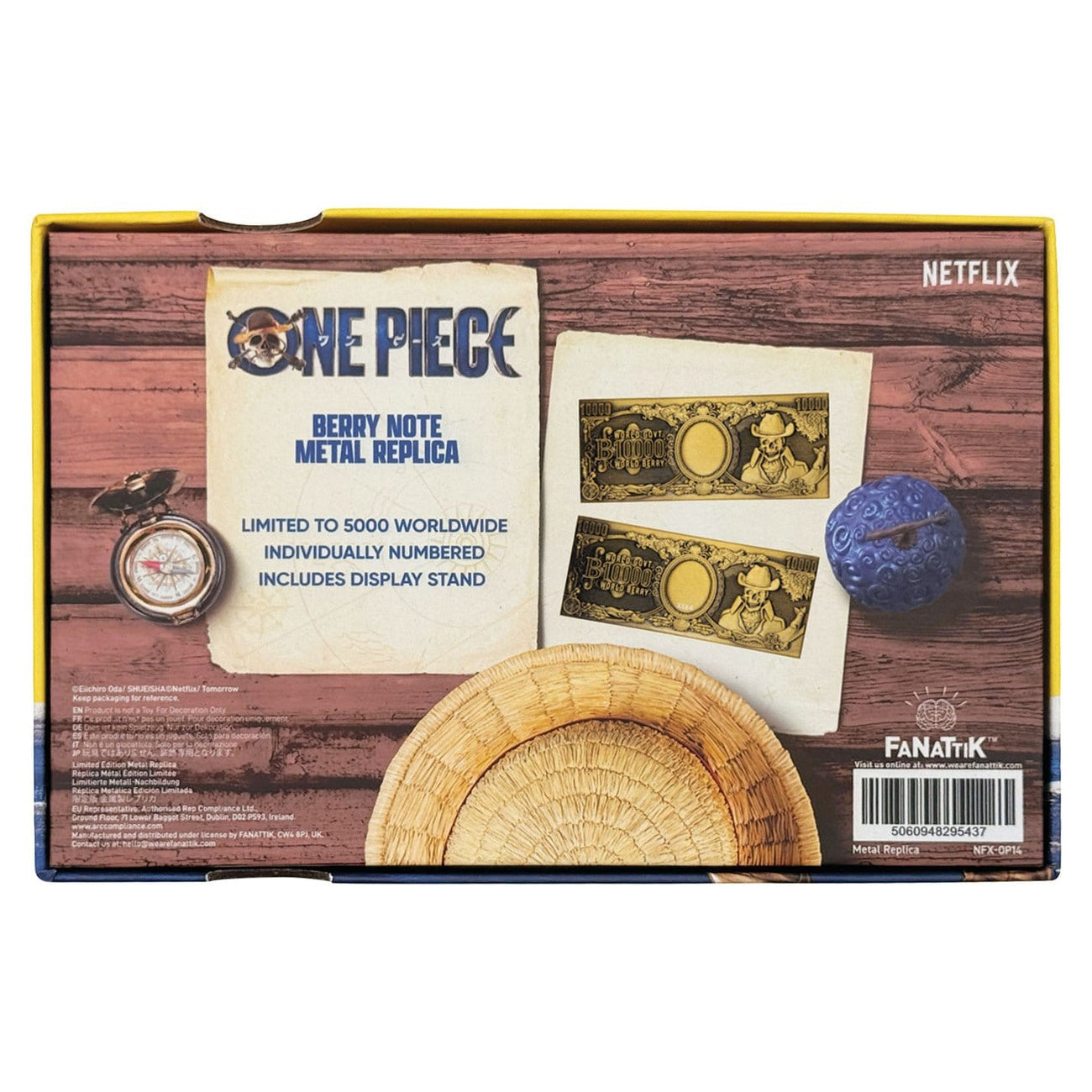 Product image One Piece - 1000 World Berry Metal Banknote Collector's Replica