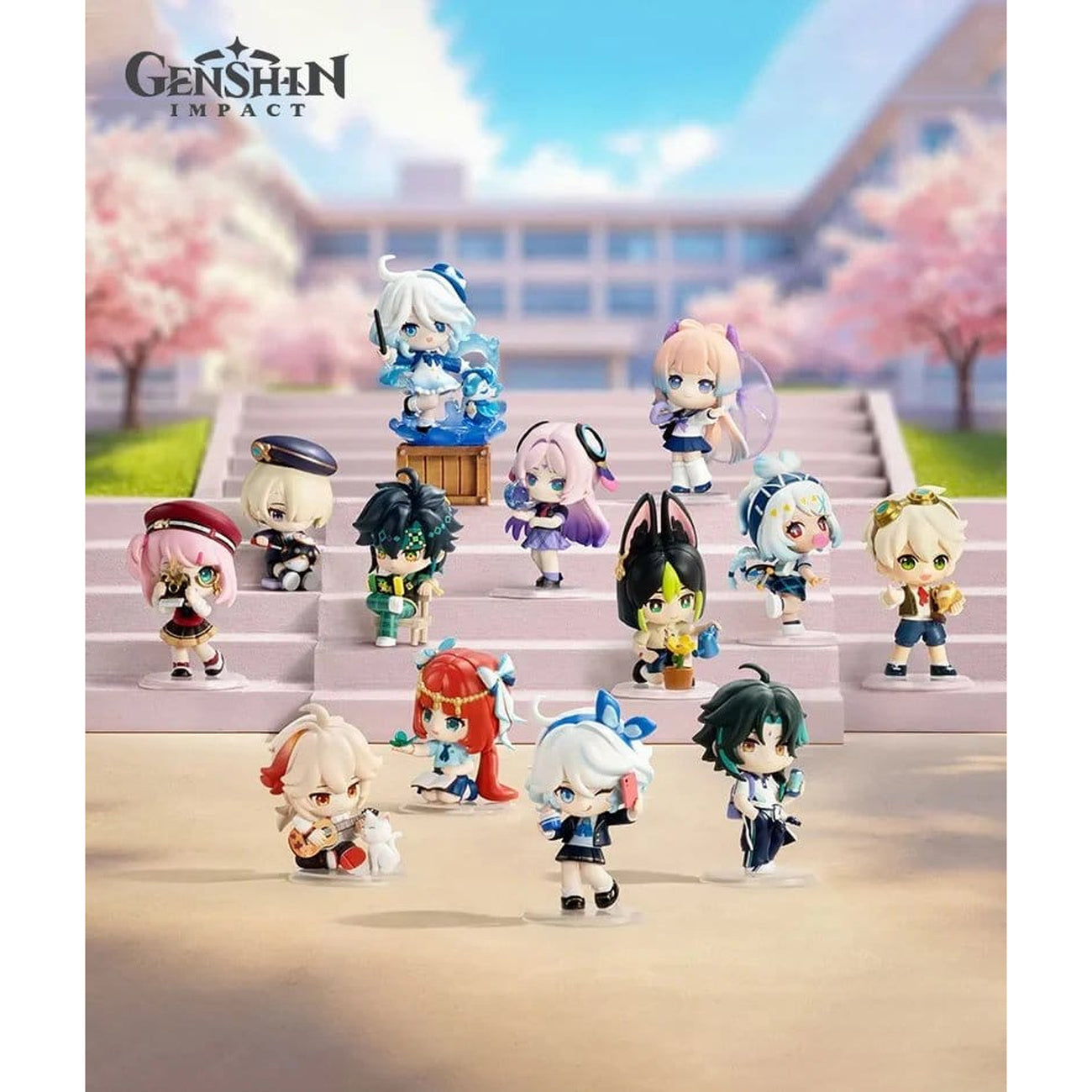 Product image Genshin Impact - Academy Light Shadow Poetry Chibi Figure 12-Pack Display