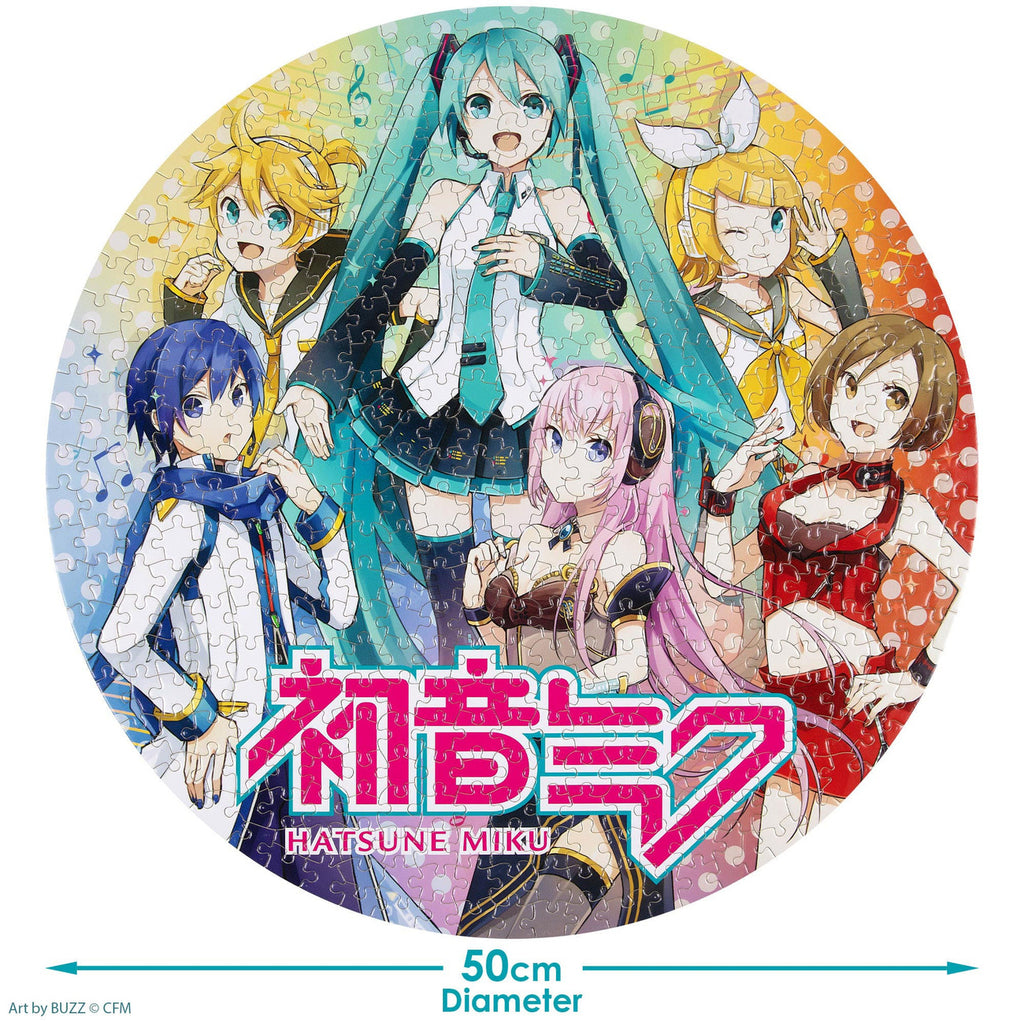 Product image Hatsune Miku Round Jigsaw Puzzle 500 Pieces