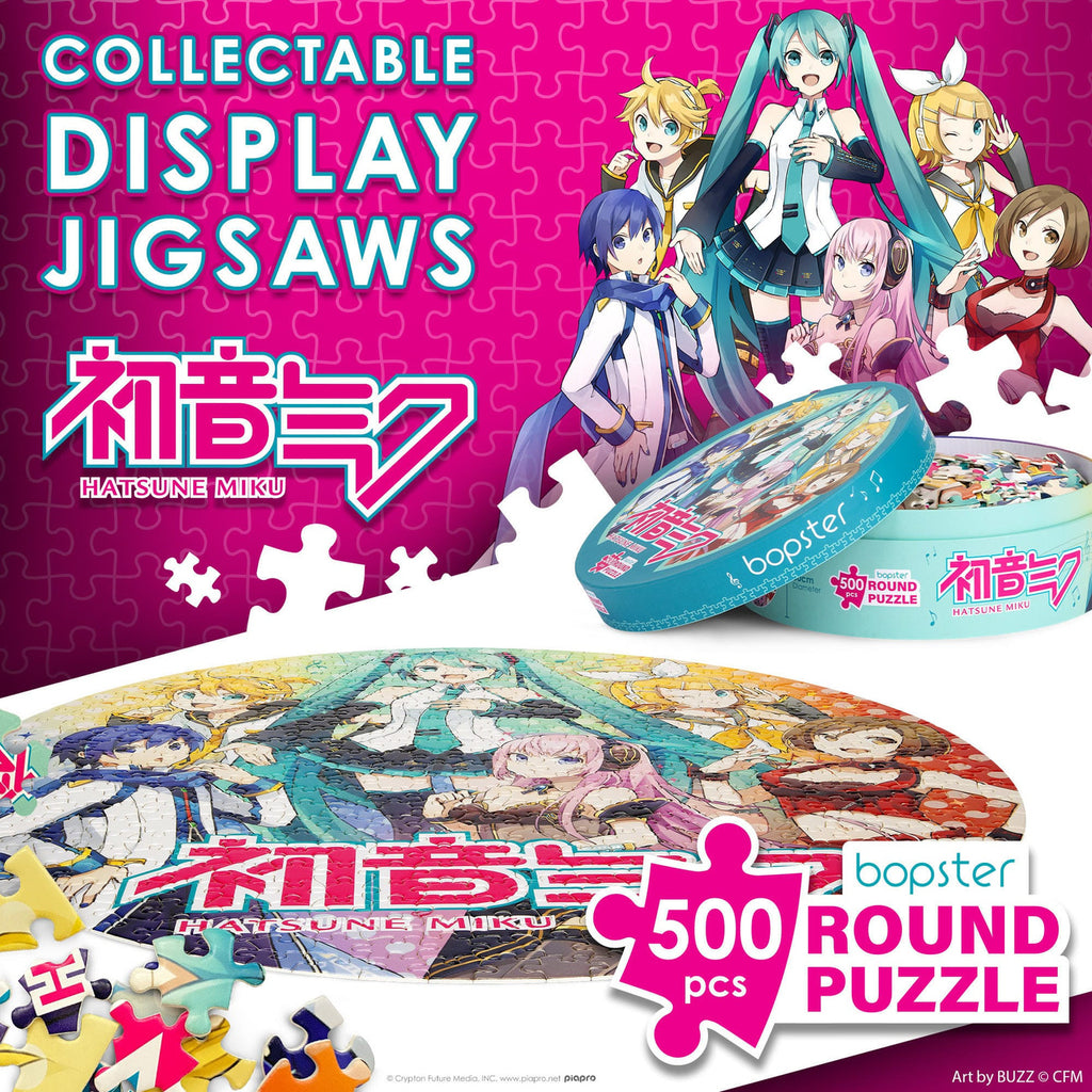 Product image Hatsune Miku Round Jigsaw Puzzle 500 Pieces