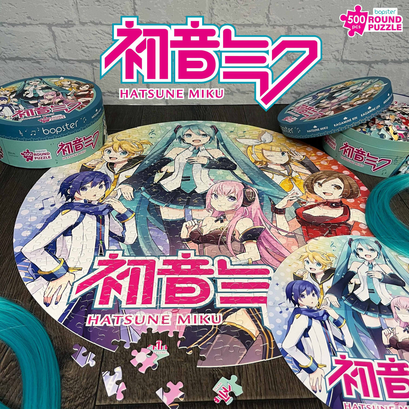 Product image Hatsune Miku Round Jigsaw Puzzle 500 Pieces
