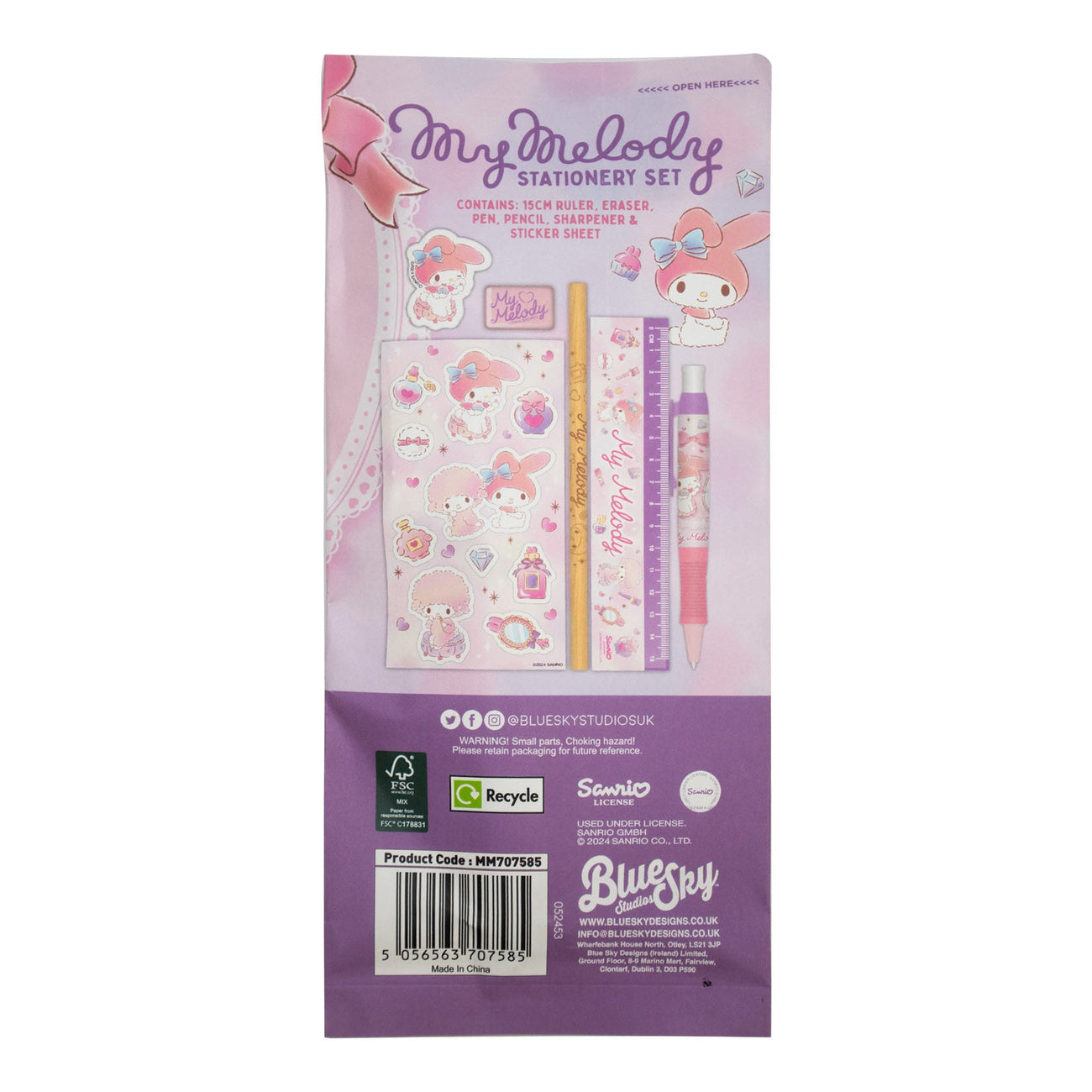 Product image Sanrio My Melody Stationery Set 6-Pack