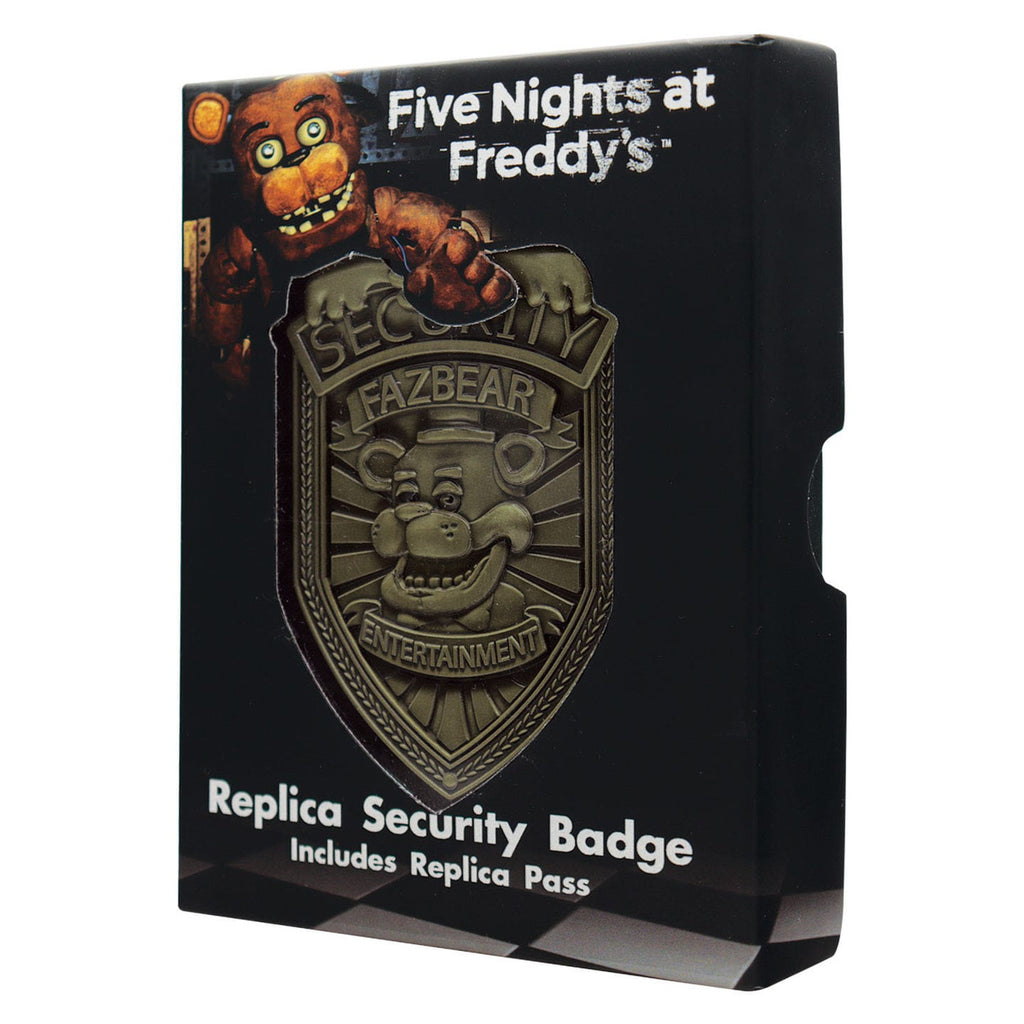 Product image Five Nights at Freddy's Security Badge Replica Antique Brass