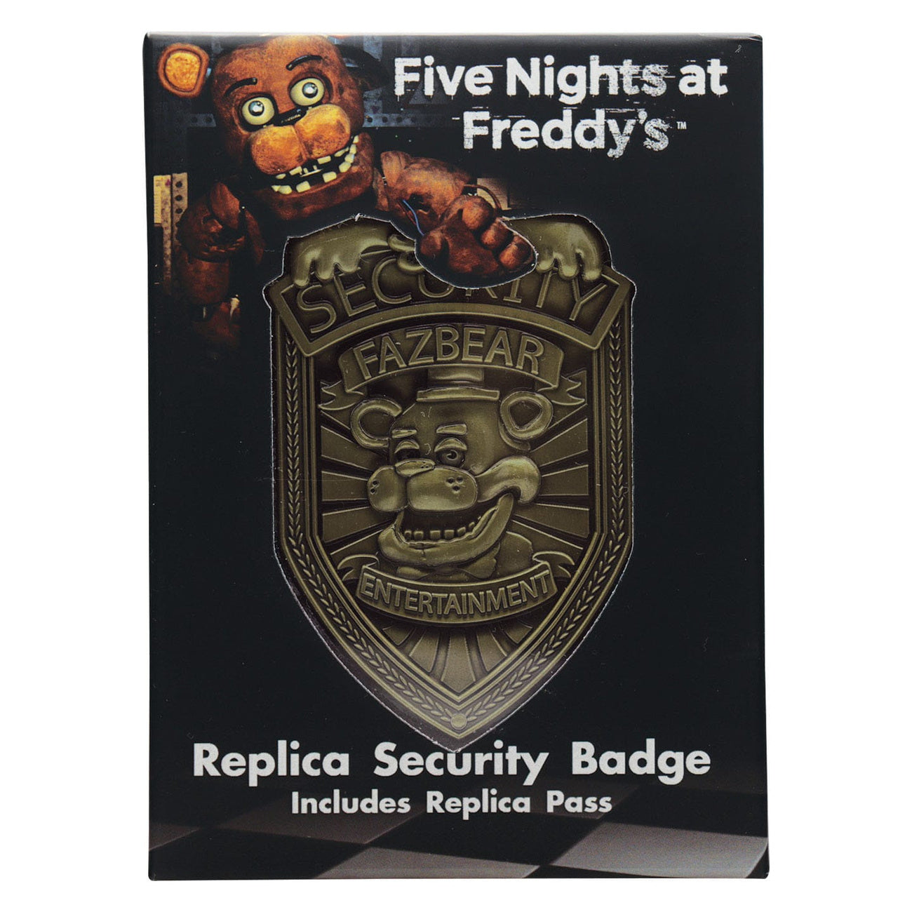 Product image Five Nights at Freddy's Security Badge Replica Antique Brass