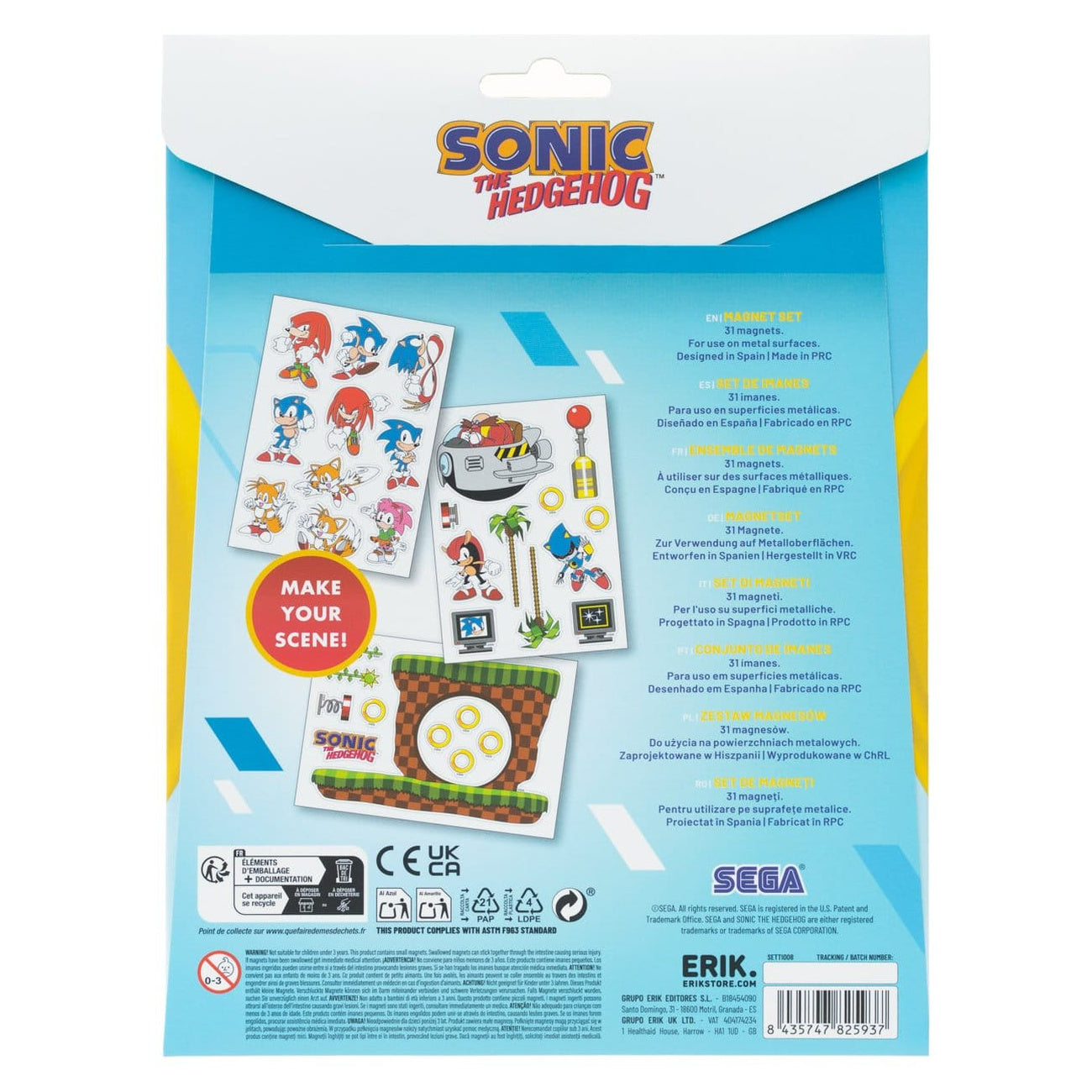 Product image Sonic Die-Cut Magnet Set