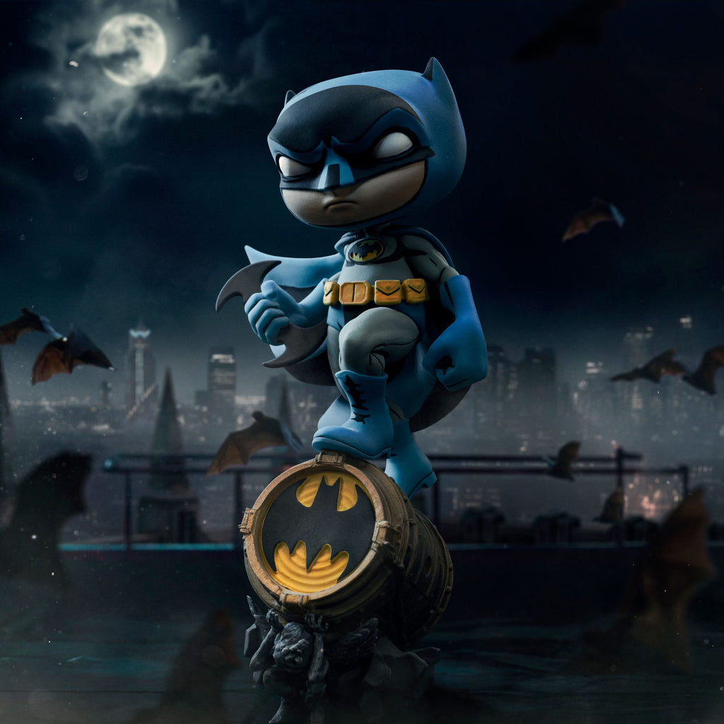 Product image Batman Mini Co. PVC Figure Batman on Bat-Signal (Blue Variant)