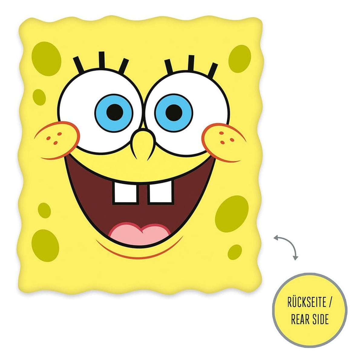 Produktbild SpongeBob Dekokissen Spongbob Head 27 x 31 cm