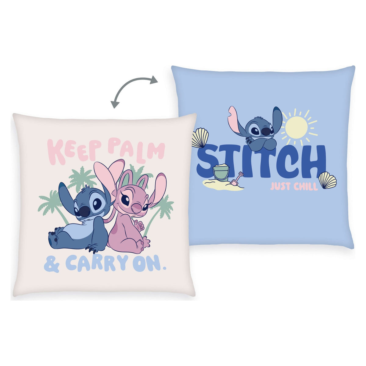Produktbild Lilo & Stitch Soft Velboa Kissen Stitch & Angel Keep Palm &