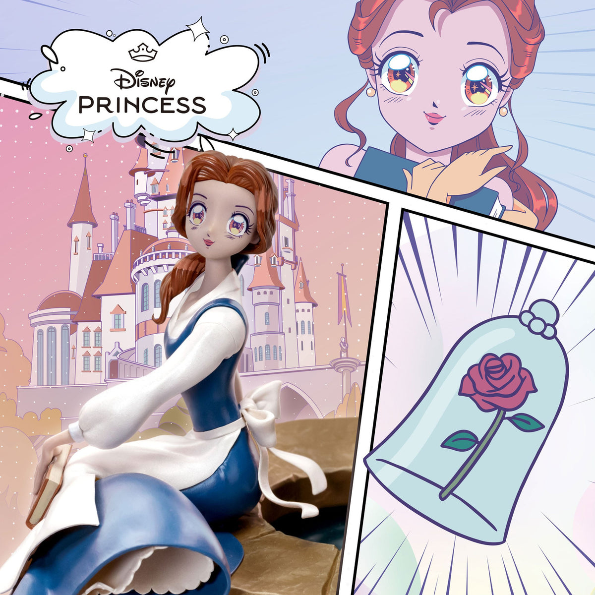 Produktbild Disney Anime Princess Scale Statue Belle 15 cm