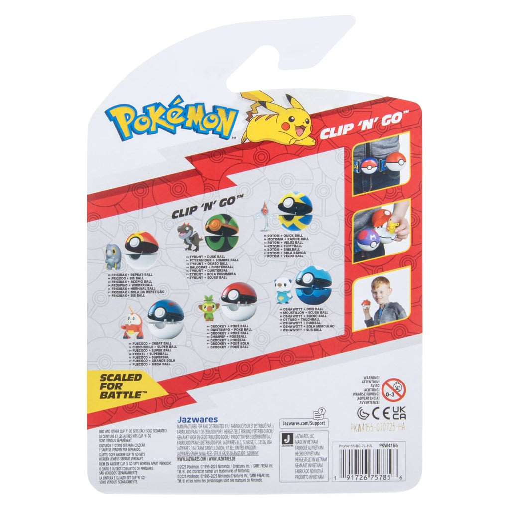 Produktbild Pokémon Clip 'n' Go Actionfigur Wave 21 Rotom & Schnellball