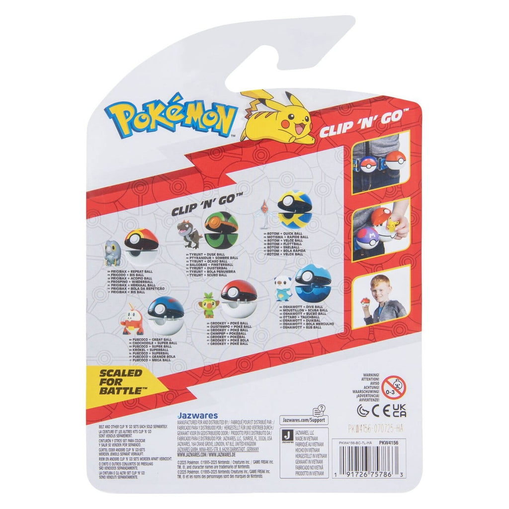 Produktbild Pokémon Clip 'n' Go Actionfigur Krokel & Superball