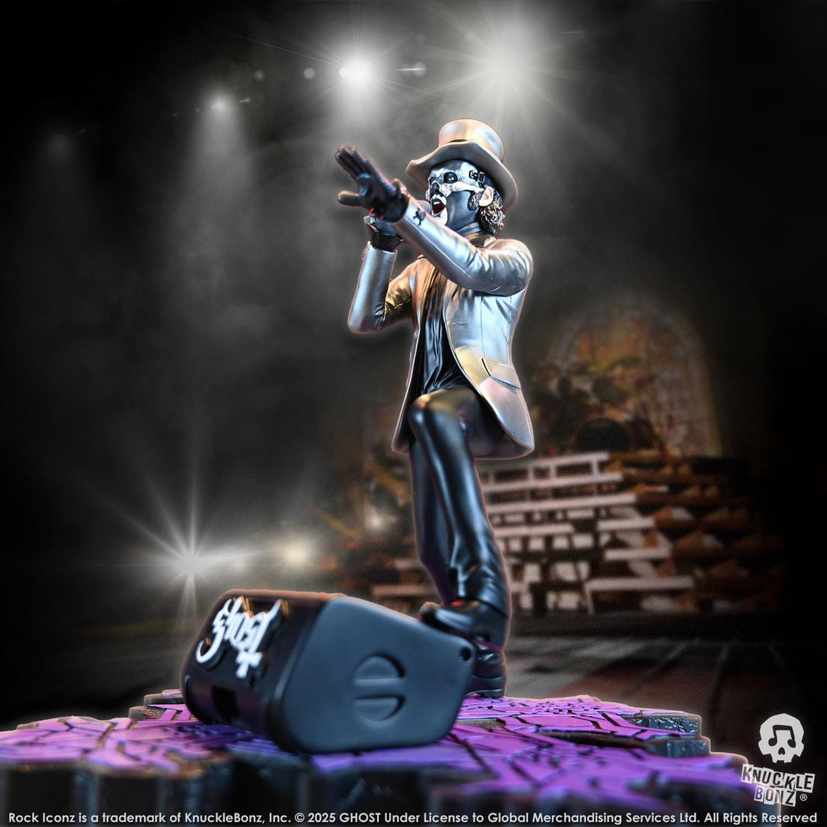 Produktbild Ghost Rock Iconz Statue Papa V Perpetua Top Hat 22 cm