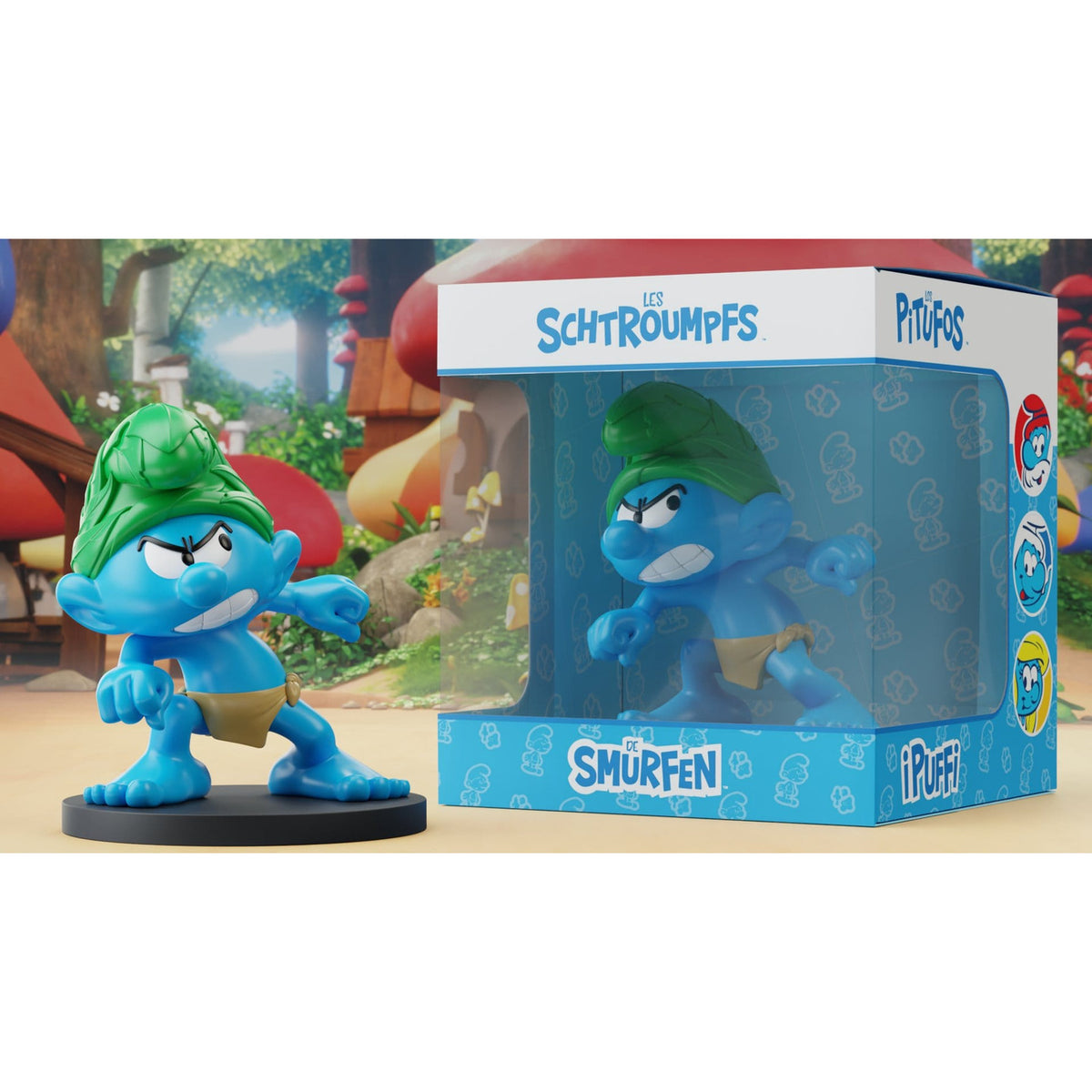 Produktbild Die Schlümpfe Statue Wilder Schlumpf 10 cm
