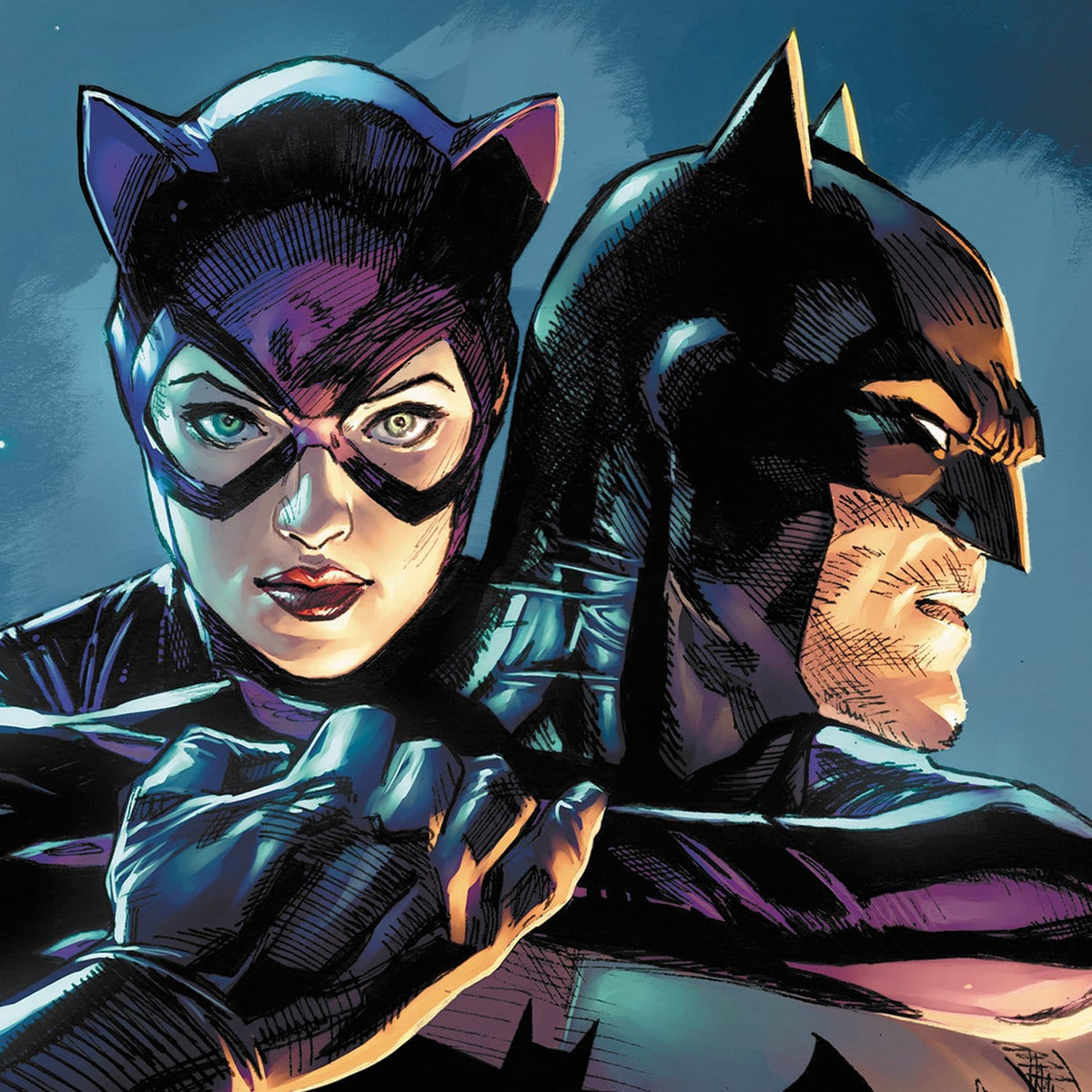 Produktbild DC Comics Kunstdruck Batman & Catwoman 61 x 41 cm -