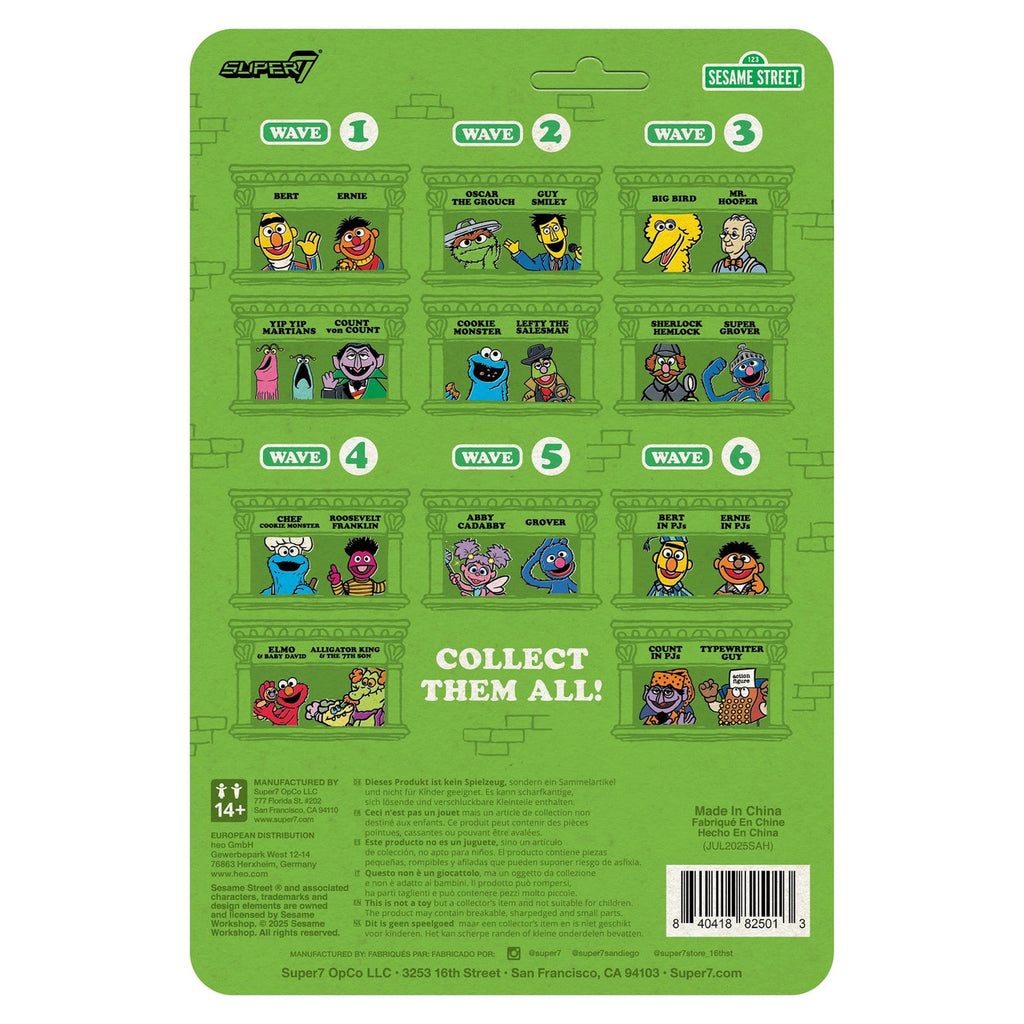 Produktbild Sesamstraße ReAction Actionfigur Wave 06 Typewriter Guy 10